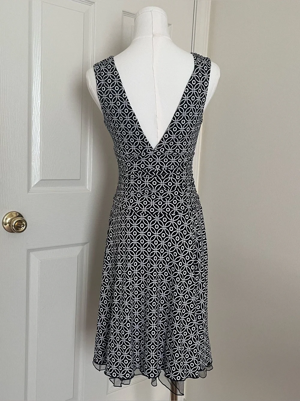 B Wear Too Vintage A-Line Sleeveless Backless Dress Womens Size S Y2K Twee